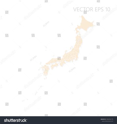 map of southern japan blank