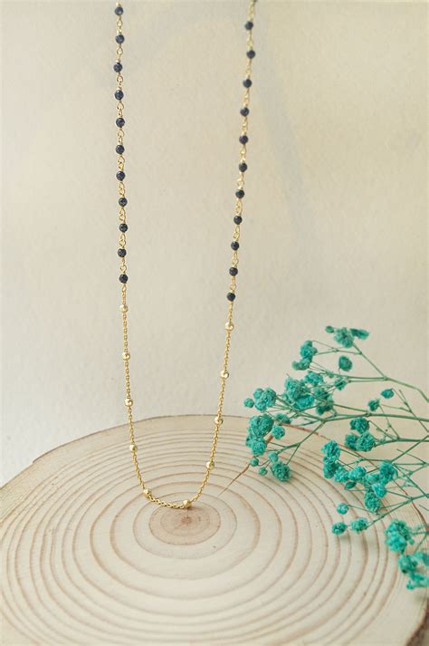 Buy Minimal Beaded Station Gold Plated Sterling Silver Mangalsutra ...