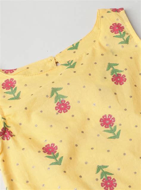 Buy Girls Printed Sleeveless A-line Kurta Online at just Rs. 349.0 ...