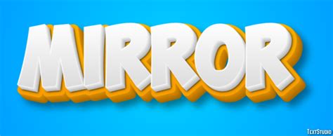 Image result for Mirror Text Design