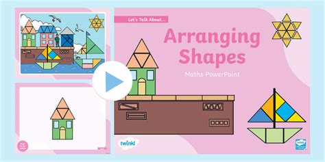 👉 Talk About Arranging Shapes Maths PowerPoint