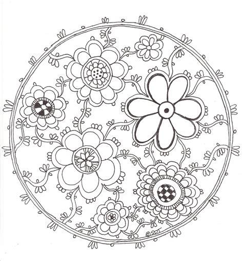 Flower Mandala Coloring Pages – Printable Coloring Pages. FREE