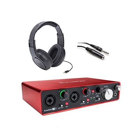Focusrite Scarlett 2i4 USB Interface w Tascam TH-02 Headphones ...