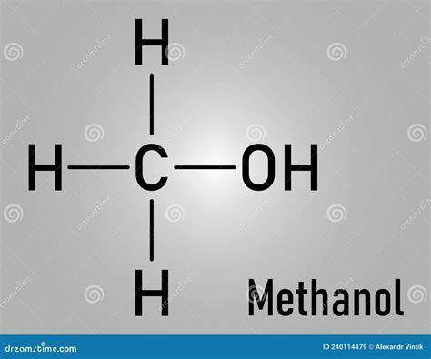 Methanol Skeletal Structure