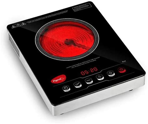 Pigeon Eva Infrared Cooktop 2000 Watts Black (without Stainless Steel ...