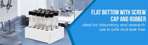 WKM Borosilicate Test Tube with Screw Cap - Culture Tubes - 5mL {Pack ...