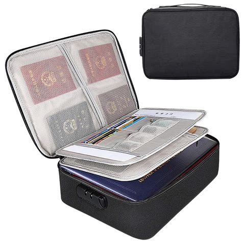 Oxford Shock-Proof and Waterproof Document Bag with Safe Code Lock ...