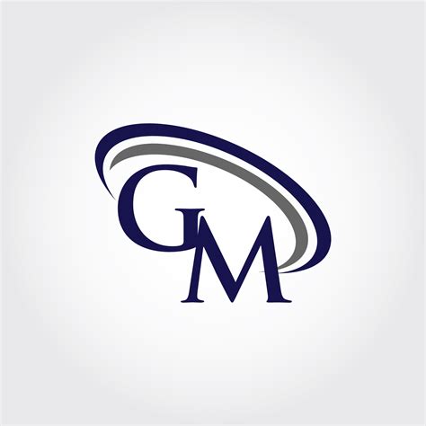 Monogram GM Logo Design By Vectorseller | TheHungryJPEG