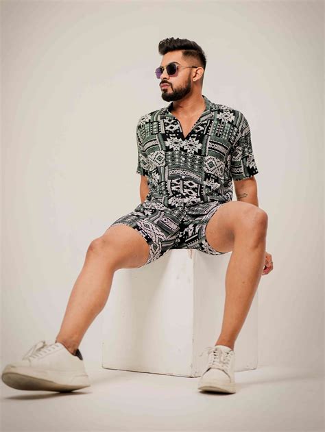 Black Printed Co-Ords Set – The Foomer