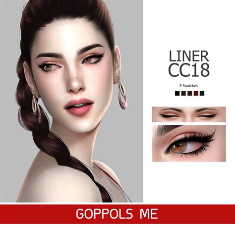 GOPPOLS Me - GPME Liner cc 18 5 Swatches Download HQ mod compatible Add ...