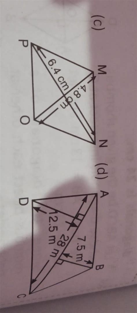 find the area of the following figure (c) or(d) kareyega please buddy ...