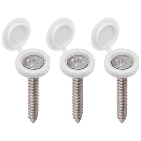 VICTAC 50pcs Screw Cover Caps Plastic Hinged Screw Covers, Snap on ...