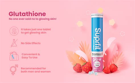 SuprFit Glow | Effervescent Tablets-Glutathione and Collagen with added ...