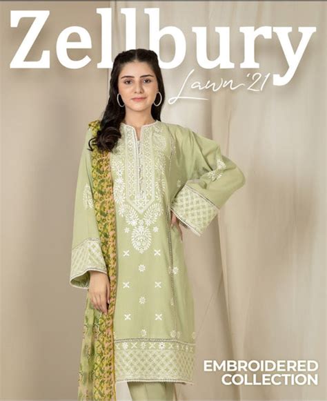 Zellbury Embroidered Lawn 2021 - Awwal Boutique – AWWALBOUTIQUE