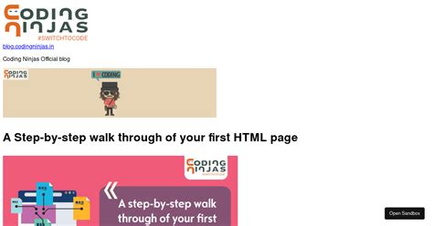 Image result for First HTML Page