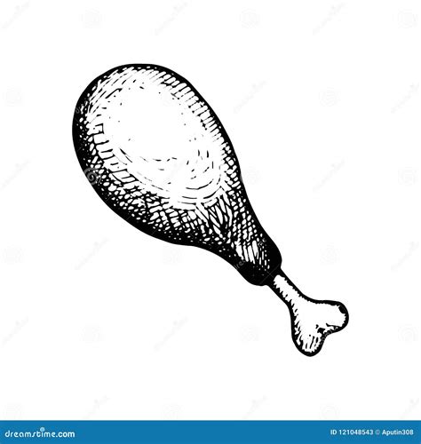 Chicken Leg Drawing