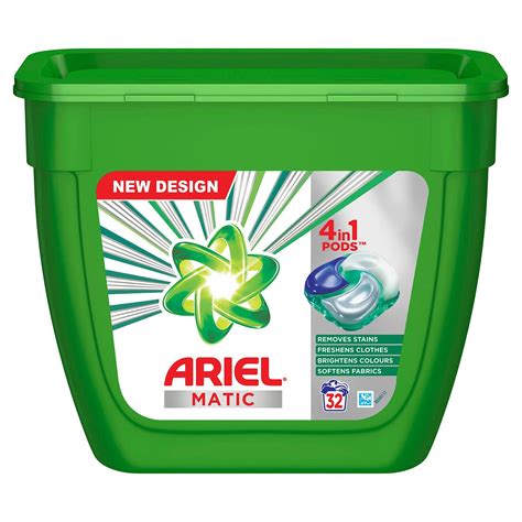 Buy Ariel Matic 4in1 PODs Detergent Pack 32 ct -for Top & Front load ...