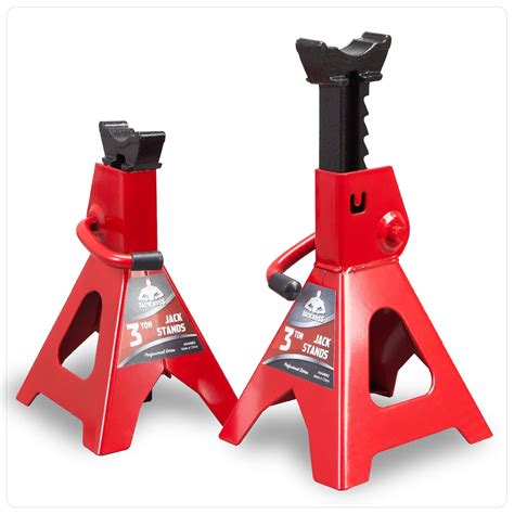 JACK BOSS Jack Stands 3 Ton Alloy Steel Car Jack Stand Adjustable ...