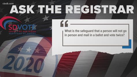 Count Me In: How does the San Diego County Registrar of Voters prevent ...