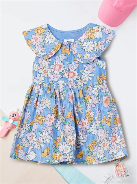 Buy Girls Floral Print Fit and Flare Dress Online at just Rs. 499.0 ...