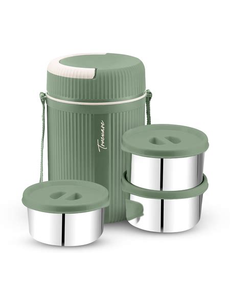 AM2412 Trueware Grub 3 Insulated Hot and Cold Lunch Box With 3 SS Cont ...