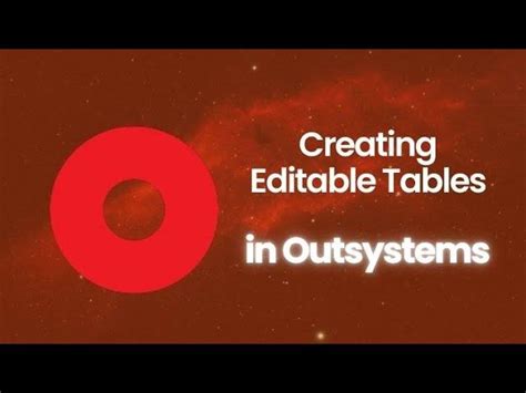 Image result for OutSystems Editable Table