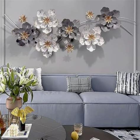 vedas Multicolour Metal Zara Wall Decor, 3D Arts Sculpture Wall Decor ...