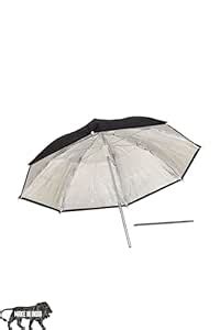 Prolite Black-Silver Mini-Umbrella Reflector Diffuser (18-inch) | Metal ...