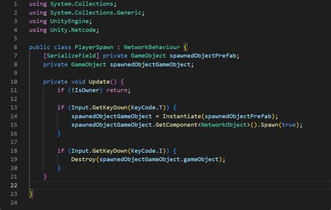 Unity Netcode Scriptable Object 的图像结果