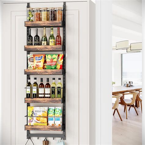 Amazon.com: bukfen Over the Door Pantry Organizer, 6-Tier Adjustable ...