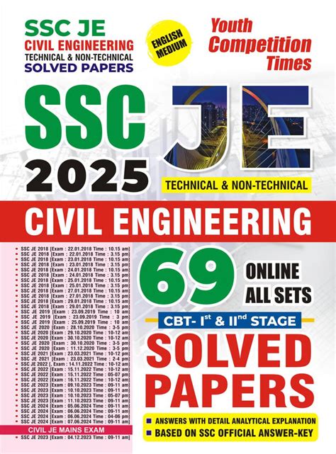 SSC JE Civil Engineering Technical & Non-Technical Solved Papers 69 On ...
