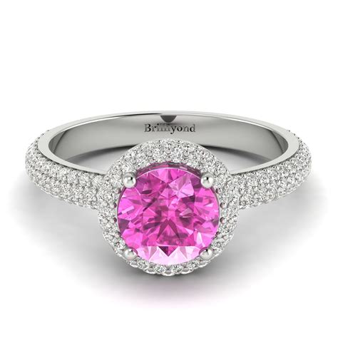 Pink Sapphire Engagement Rings Online Australia | Brilliyond