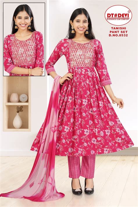 Tanishi 8532 Dt Devi Capsule Readymade Pant Style Suits Manufacturer ...
