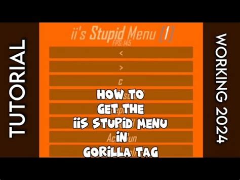 How To Get The IIS STUPID MENU In Gorilla Tag! (PATCHED) - YouTube