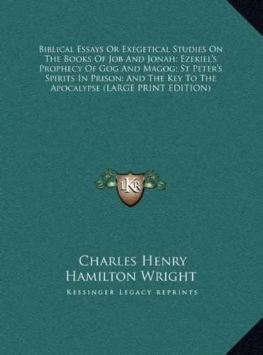 Buy Biblical Essays or Exegetical Studies on the Books of Job and Jonah ...