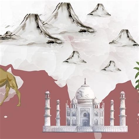 Life n Colors World Map Multi Colour Entertainment Wallpaper | 80 inch ...