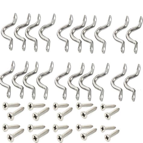 Buy Amarine Made Pack of 20 Stainless Steel Bimini Boat Top PAD Eye ...