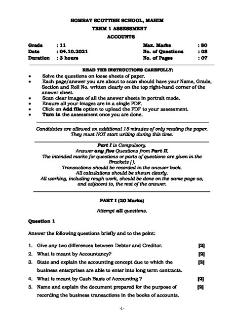 QP 1821 - Term 1 Assessment Notes for Accounts Grade 11 - Studocu