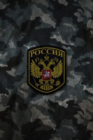 Download wallpaper camouflage, Russia, coat of arms, Chevron, section ...