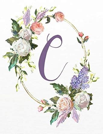 Buy C: White Pink Floral 8.5"x11" Lined Notebook (White Pink Floral ...