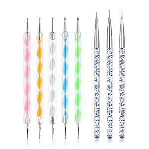 Buy NAILWIND 5 PCS Dotting Pen Tool Dot Paint Manicure kit with 3 PCS ...
