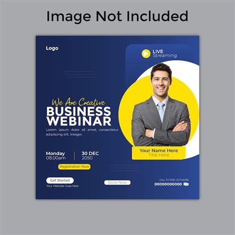 Vector webinar design template vector file print layout | Premium Vector