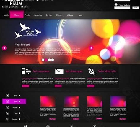 英文创意设计网页模板 - 爱图网设计图片素材下载