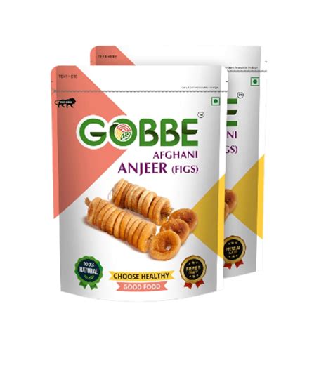 GOBBE Dried Premium Afghani Anjeer/Figs (2x200g) - Rich Source of Fibre ...