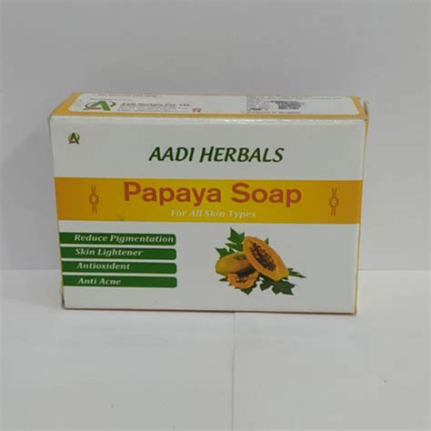Papaya Soap - Anti Oxidants & Ante Acne - Aadi Herbals Pvt. Ltd