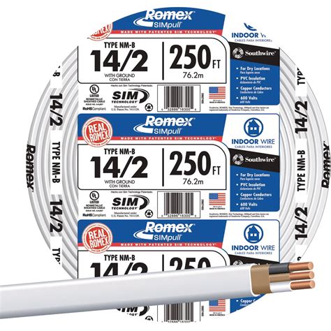 Romex 250 Ft. 14/2 Solid White NMW/G Electrical Wire | Do it Best