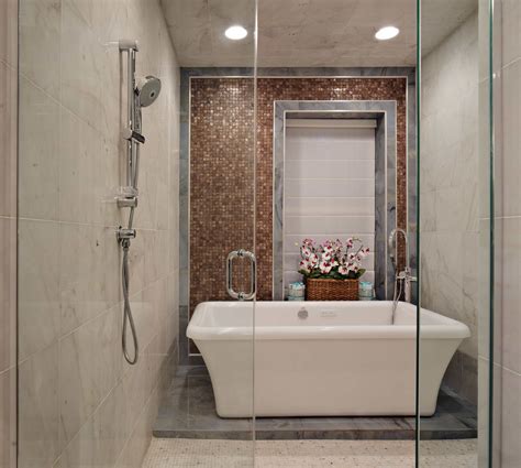 transitional-spa-bathroom-and shower combo features-freestanding ...