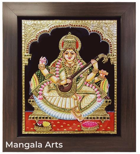 Saraswathi Antique Tanjore Painting | Mangala Arts