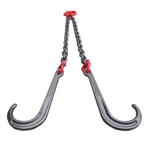 Buy 42 inchs Long Shank J Hook Tow Chain, Towing Chain Bridle with 15 ...