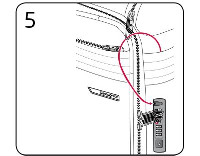 Samsonite TSA Lock Setting 的图像结果